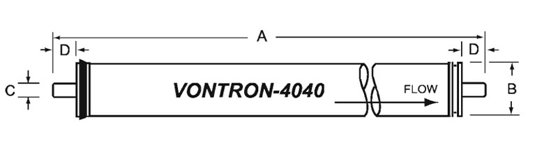 فیلتر ممبران 4 اینچ Vontron مدل ULP11-4040