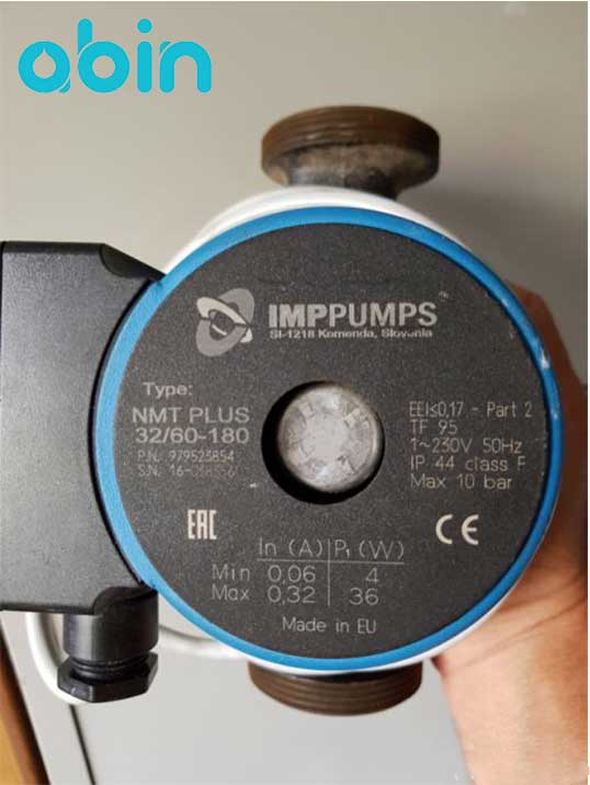 پمپ سیرکولاتور دور متغیر هوشمند IMP مدل NMT PLUS 32/60-180