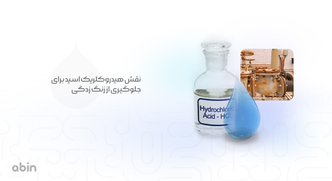 تصویر طراحی شده هیدروکلریک اسید برای جلوگیری از زنگ زدگی