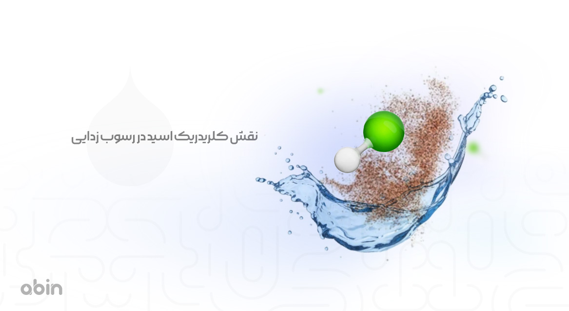 تصویر گرافیکی نقش کلریدریک اسید در رسوب زدایی