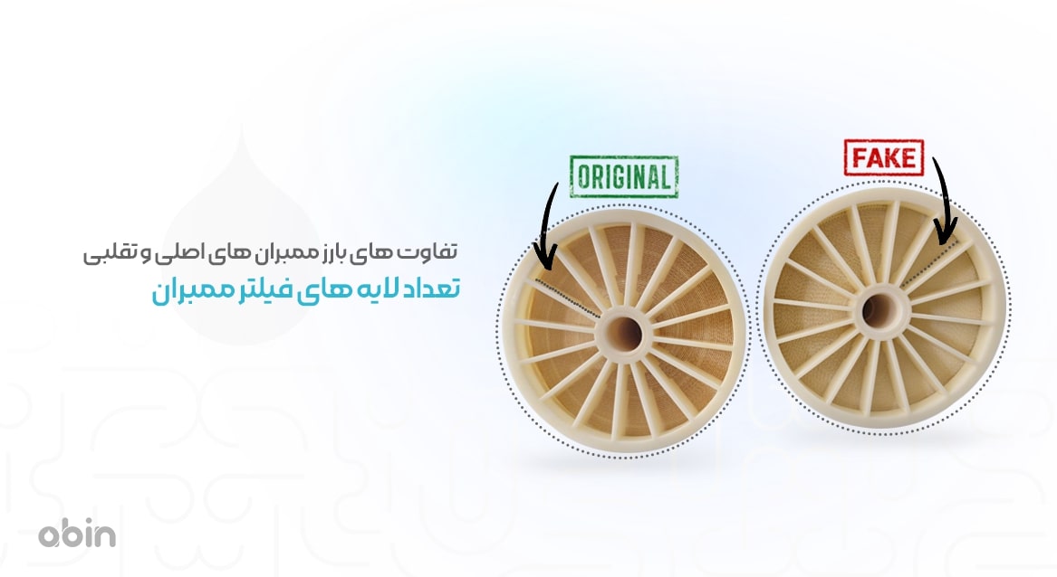 تعداد لایههای فیلتر ممبران