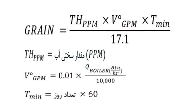 فرمول محاسبه میزان سختی آب