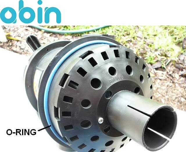 قرار دادن اورینگ در گلویی فیلتر شنی