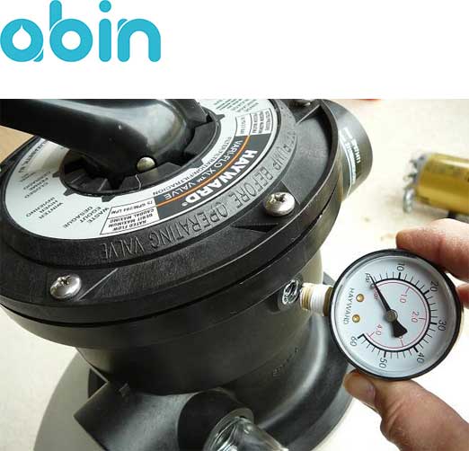 نصب گیج فشار فیلتر شنی