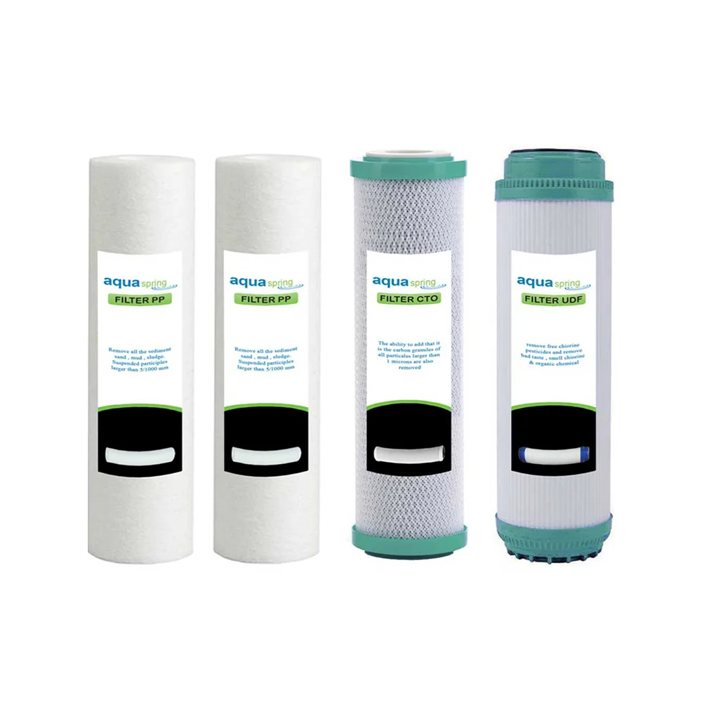 ست 4 عددی فیلترهای دستگاه تصفیه آب آکوا اسپرینگ مدل EXTRA PP-1 با لیبل برند