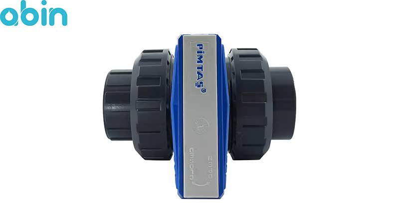 شیر توپی یکسر دنده UPVC پیمتاش