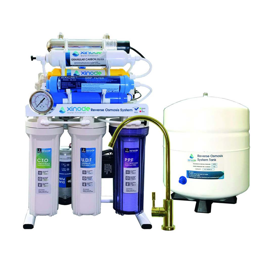 دستگاه تصفیه آب خانگی زینود (Xinode) مدل AXT-905HB با مخزن فیلتراسیون اسمز معکوس RO