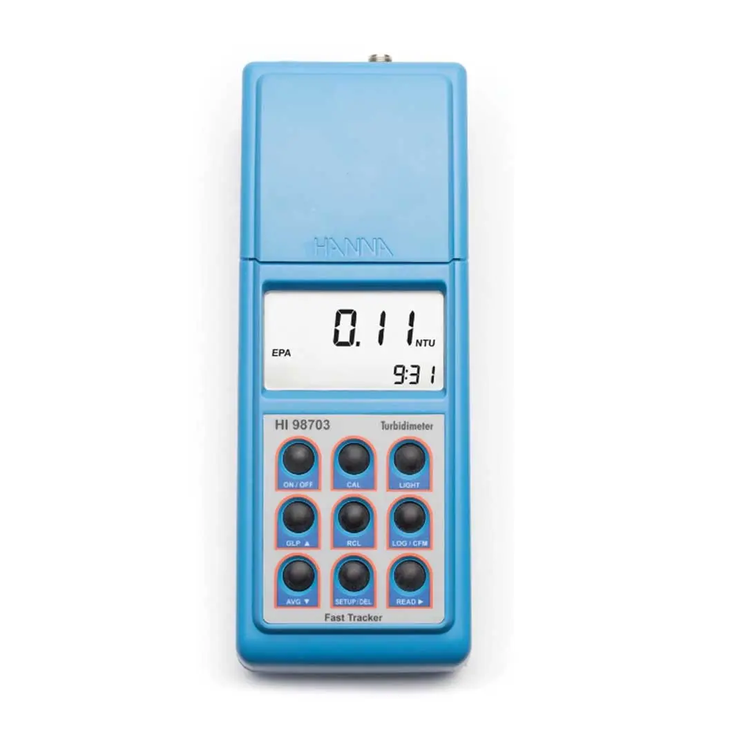 نمایشگر و صفحه کلید کدورت سنج پرتابل هانا (HANNA) مدل HI98703 رنگ آبی