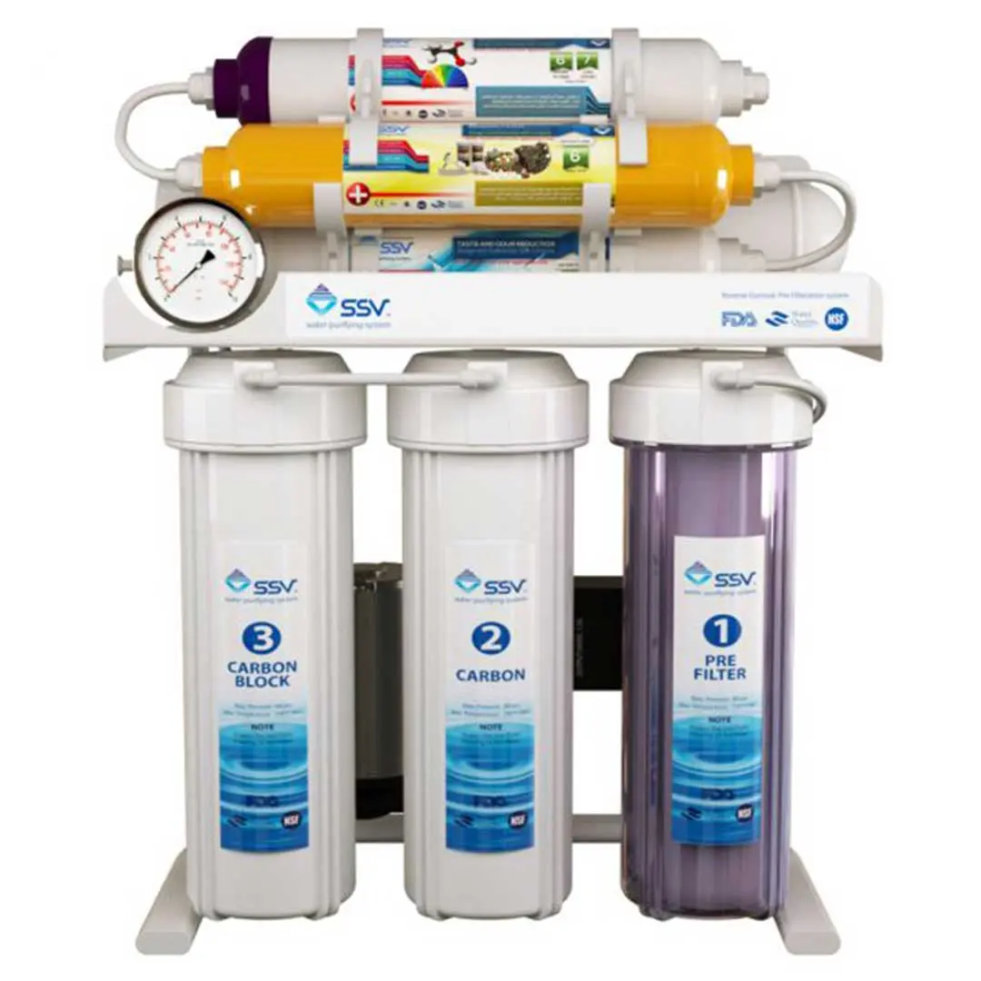 دستگاه تصفیه آب خانگی اس اس وی (SSV) مدل SuperTec X700 نمای روبرو