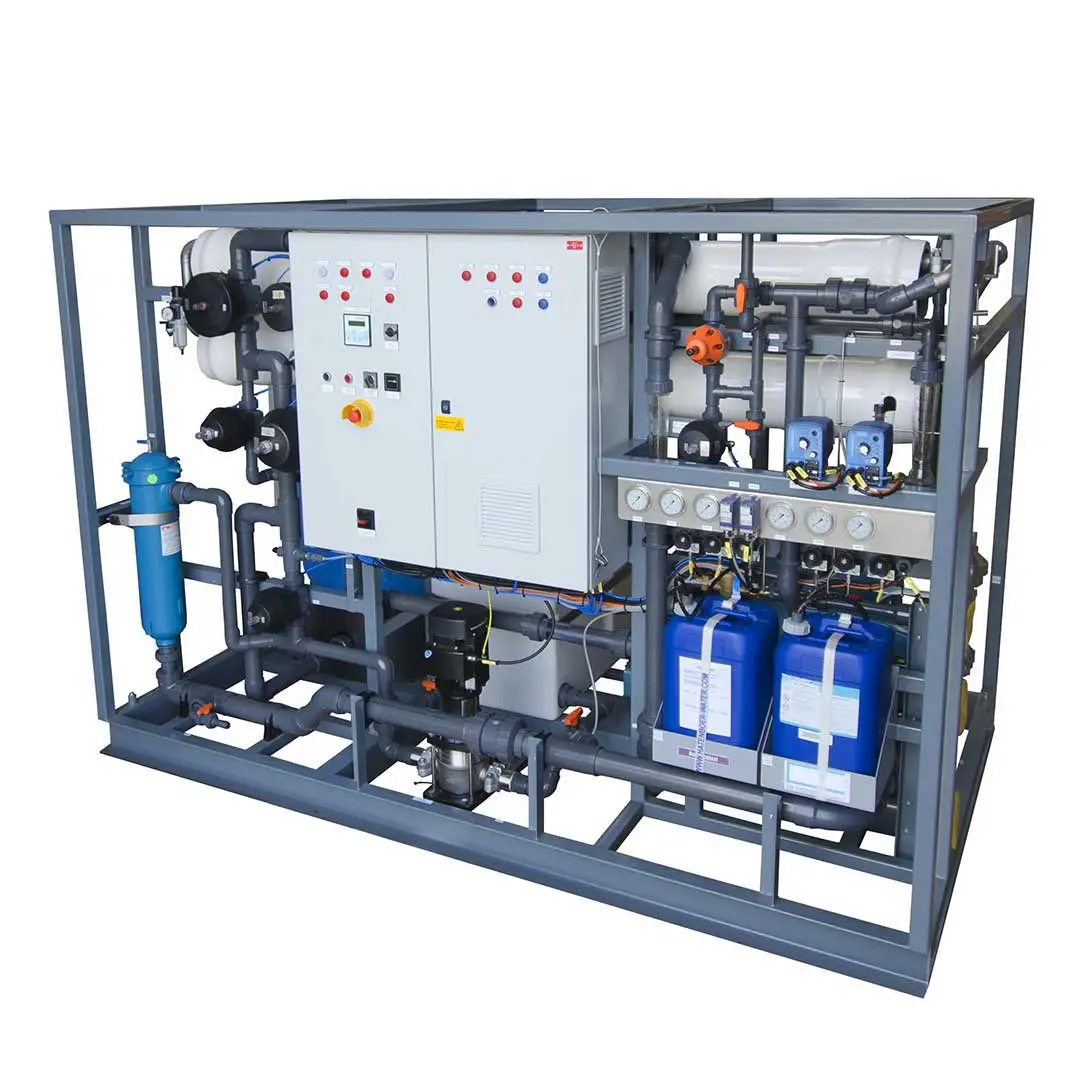 چیدمان دستگاه تصفیه آب دریا| آب شیرین کن دریایی 30 متر مکعب