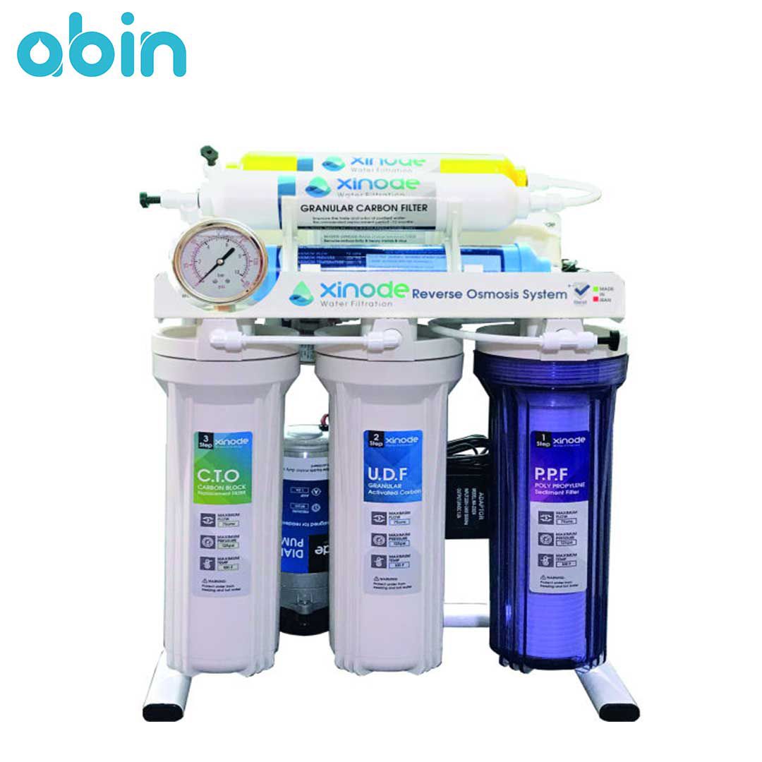 شمای کلی دستگاه تصفیه آب خانگی زینود (Xinode) مدل AXF-405HB