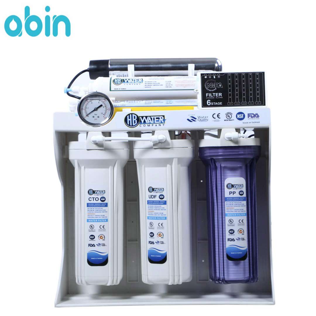 نما روبرو دستگاه تصفیه آب هوشمند اچ بی واتر مدل RO-11