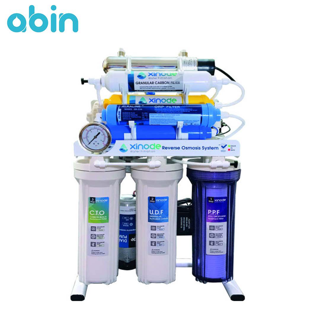 شمای گرافیکی دستگاه تصفیه آب خانگی زینود (Xinode) مدل AXS–910HB