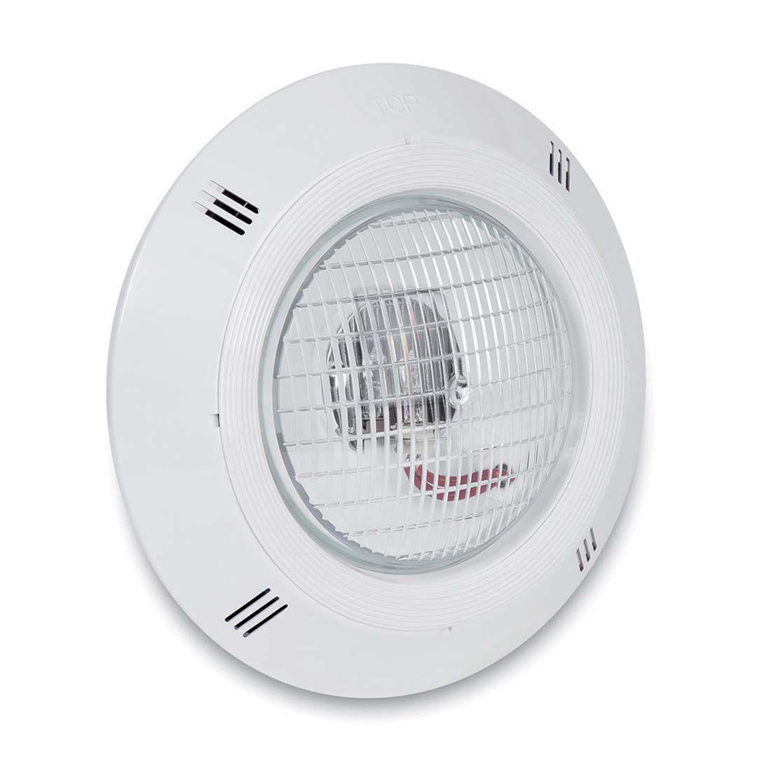 نمای روبرو چراغ استخر هالوژنی تک رنگ IML مدل B-040 سفید رنگ