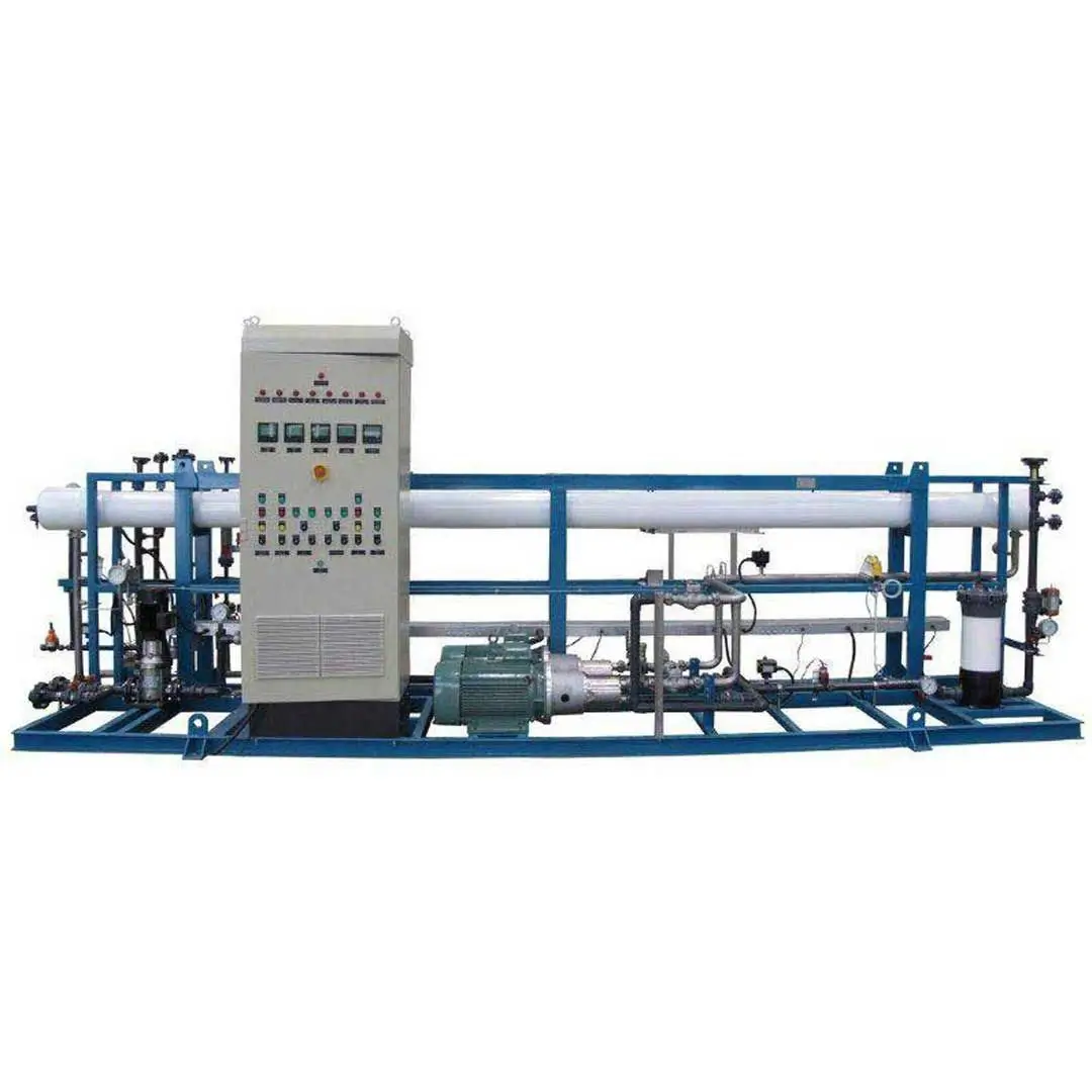 نمای روبرو دستگاه تصفیه آب صنعتی RO با ظرفیت 75 متر مکعب