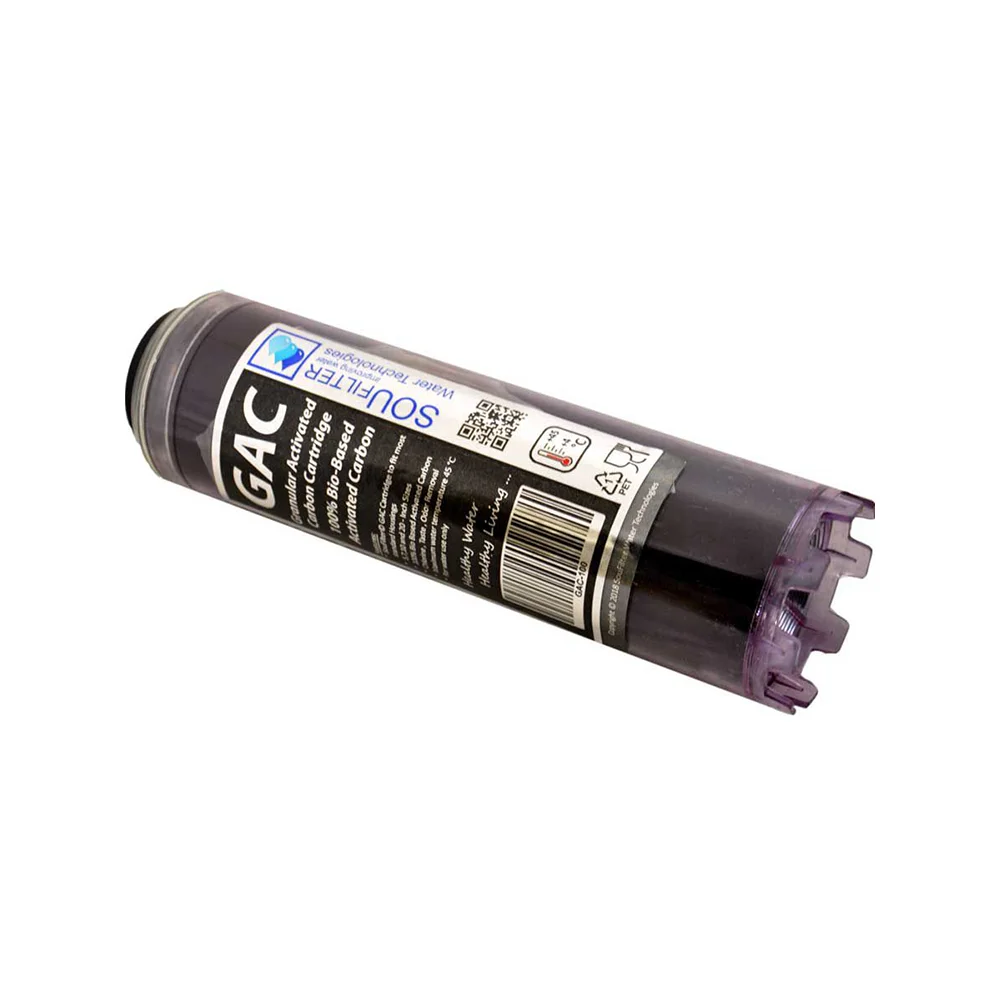 فیلتر کربن گرانول 10 اینچ سو فیلتر (SOU FILTER) از نما کناری