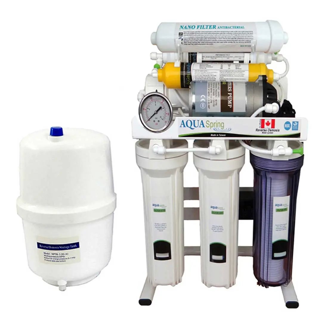 دستگاه تصفیه آب خانگی آکوآ اسپرینگ (Aqua Spring) مدل RO-SN2050 با تانک آب