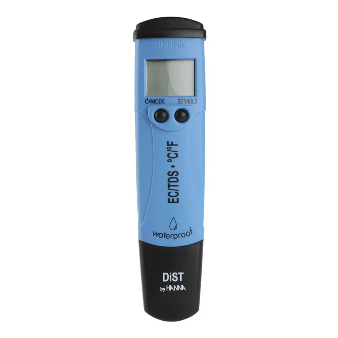 نمای عمودی TDS متر قلمی هانا (HANNA) مدل HI98311 آبی و درپوش مشکی