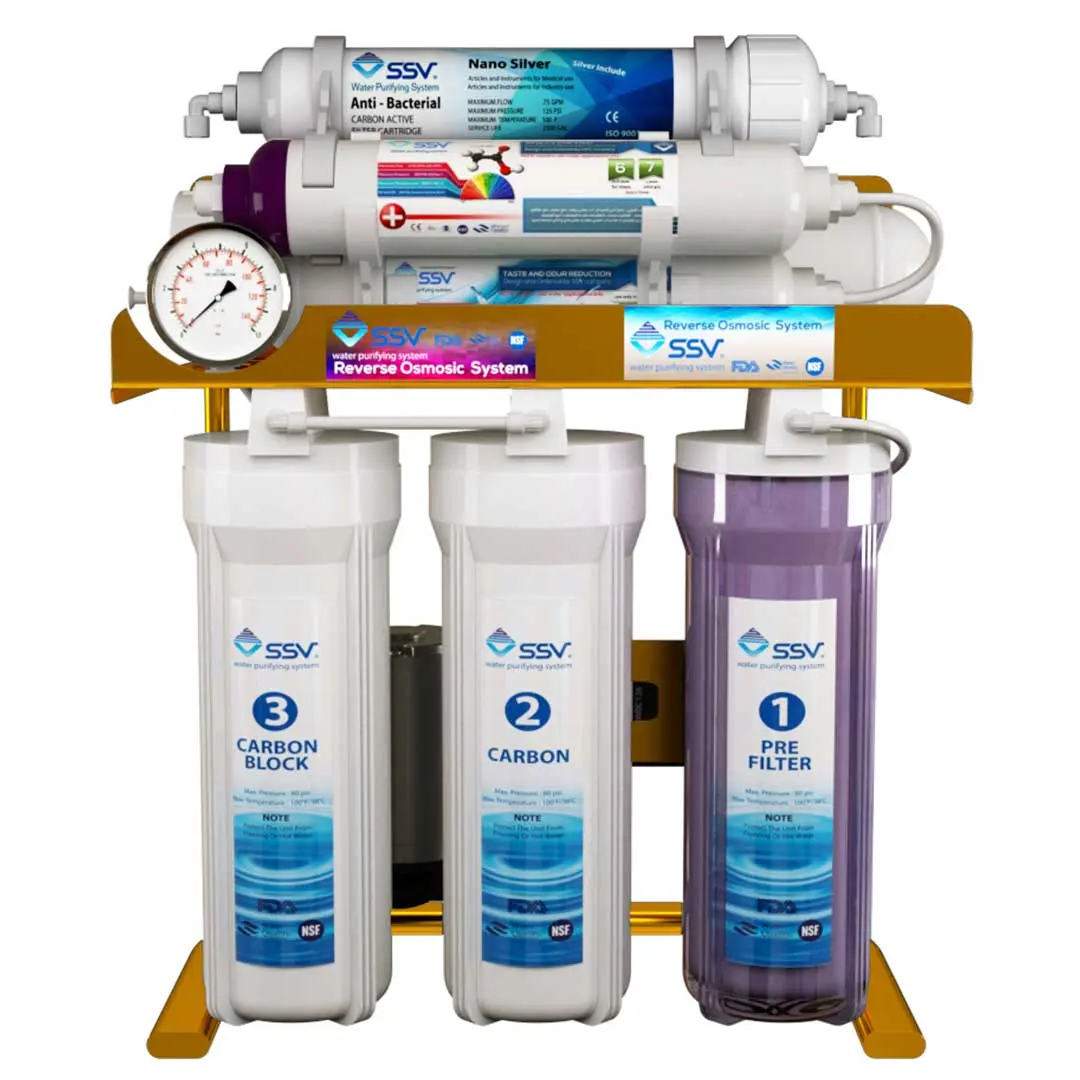 نمای جلو دستگاه تصفیه آب خانگی اس اس وی (SSV) مدل MaxGold X845