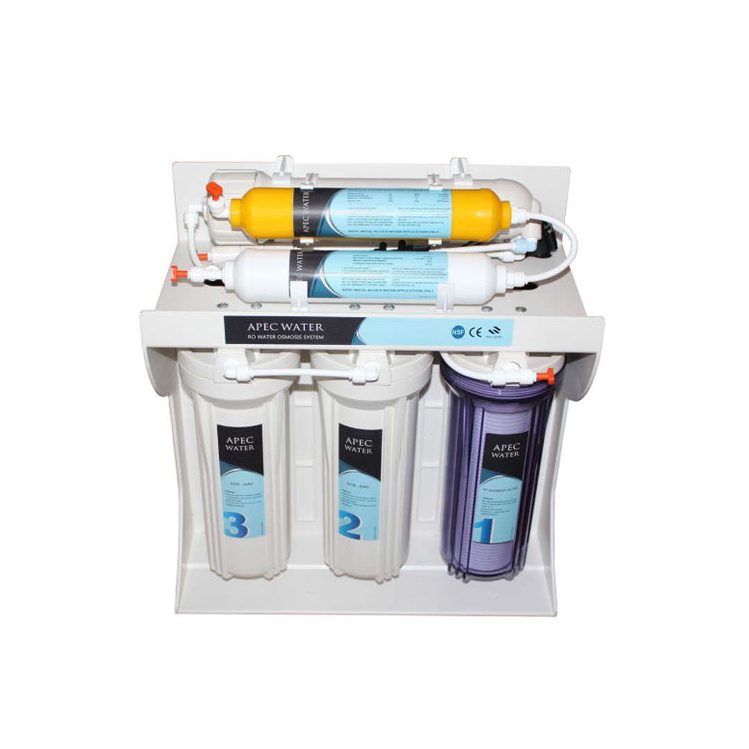 نمای ایزومتریک دستگاه تصفیه آب خانگی اپک واتر (Apec Water) مدل AW 990