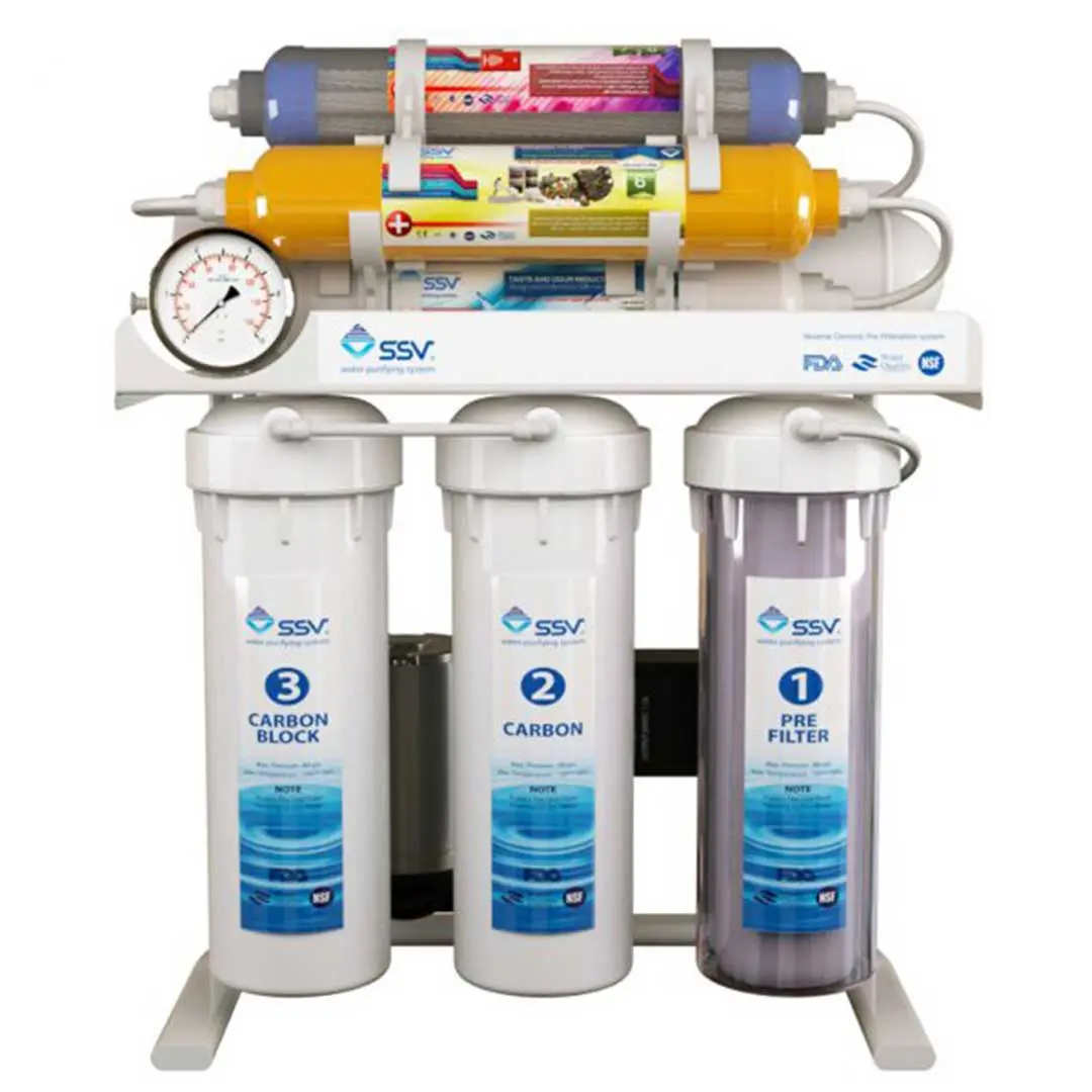 نمای روبرو دستگاه تصفیه آب خانگی اس اس وی (SSV) مدل UltraTec X800