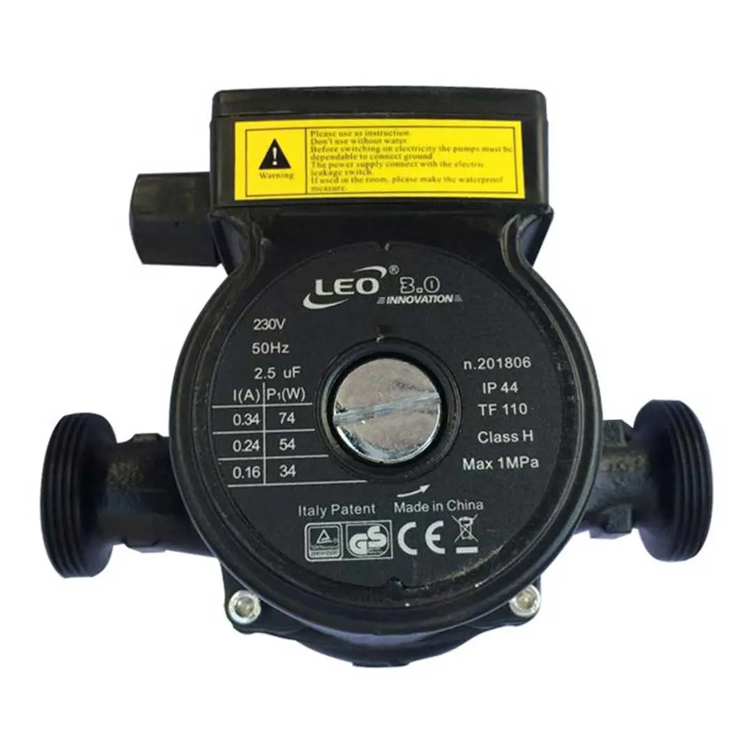 عکس پمپ سیرکولاتور لئو (LEO) مدل LRP25-50/130 از نمای نزدیک