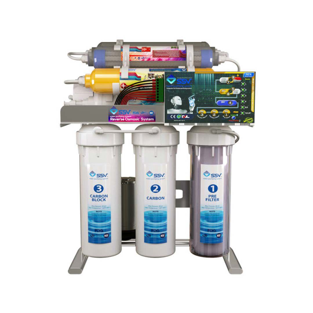 نمای جلویی دستگاه تصفیه آب اس اس وی (SSV) مدل Smart UltraClear S1000 با 10 فیلتر