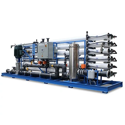 دستگاه تصفیه آب صنعتی RO با ظرفیت 1500 متر مکعب نمای جانبی