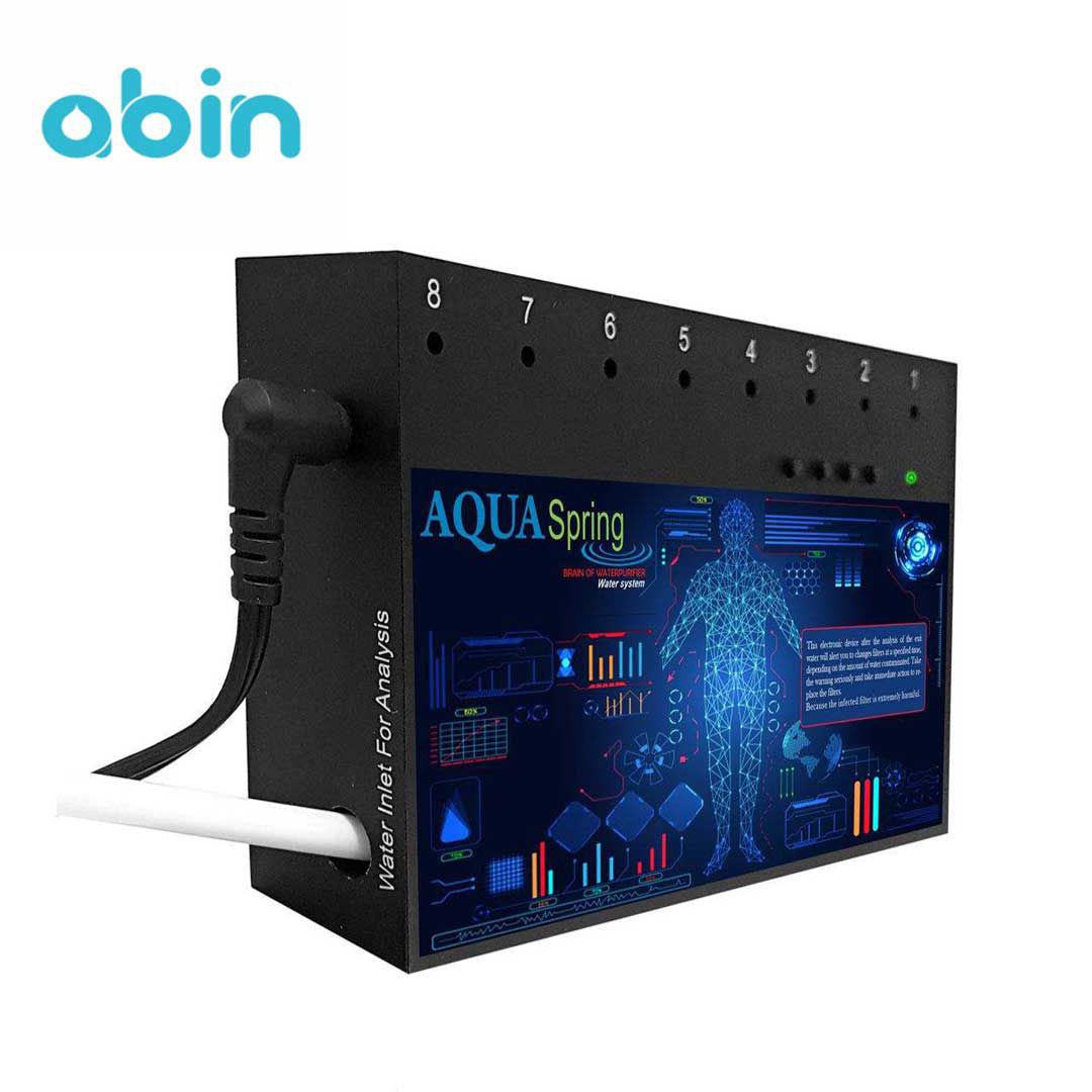 کیت هوشمند دستگاه تصفیه آب خانگی آکوا اسپرینگ (Aqua Spring) مدل CHROME-BA 8