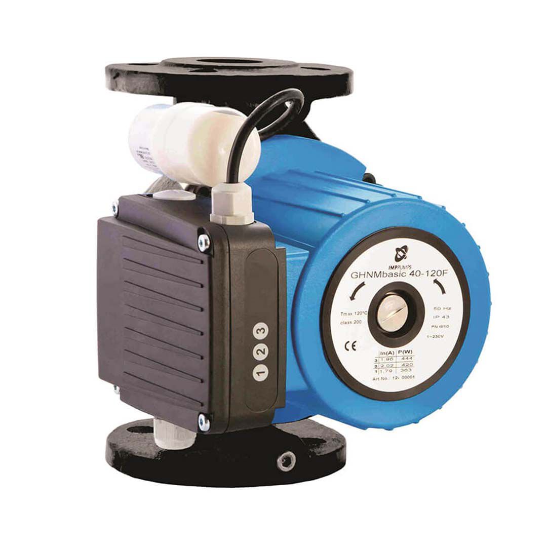 پمپ سیرکولاتور خطی IMPPUMPS مدل GHNMbasic II 40-120F مجهز به تکنولوژی موتور آبگرد