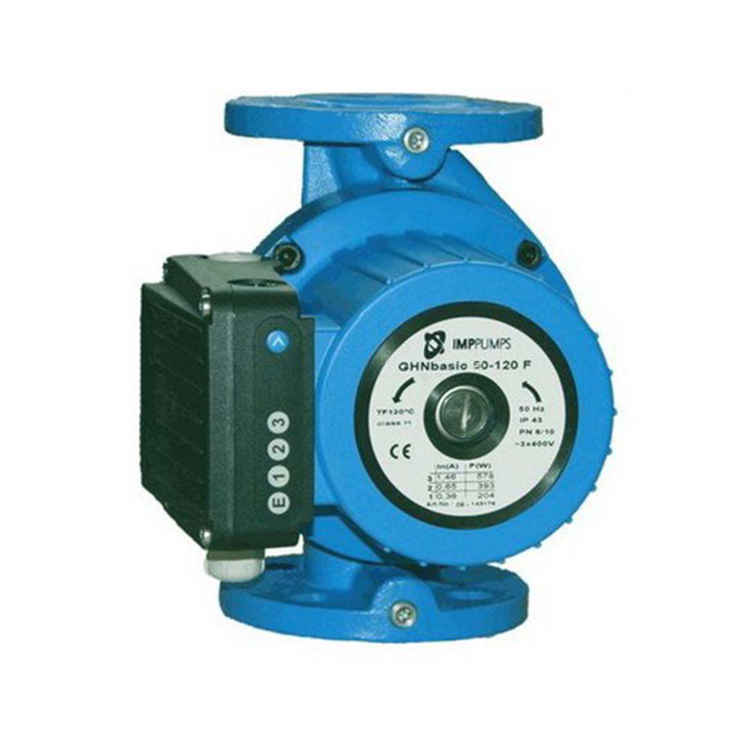 پمپ سیرکولاتور خطی IMPPUMPS مدل GHNbasic II 50-120F نمای جلو