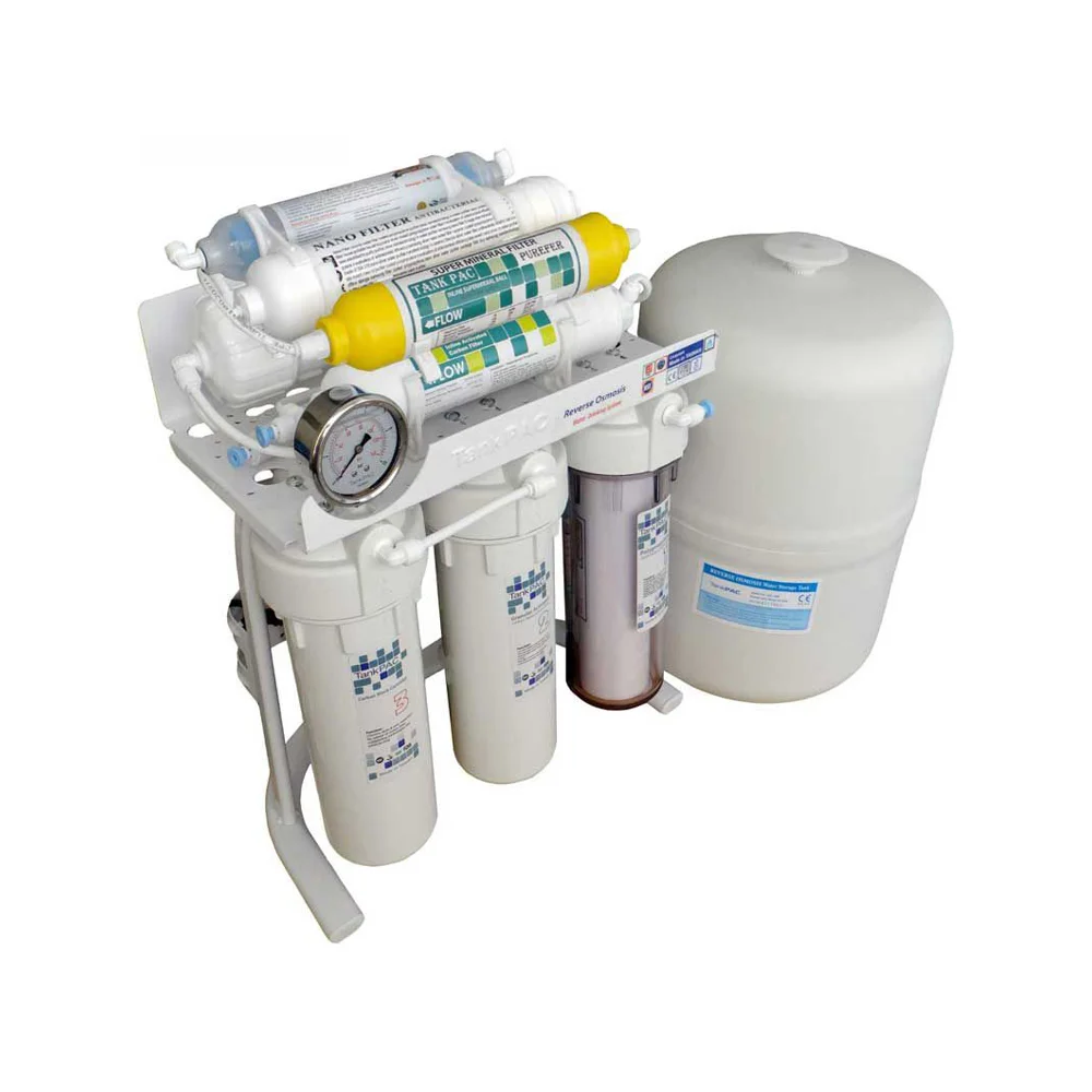 نما بالایی دستگاه تصفیه آب خانگی تانک پک مدل RO-TP3600 به همراه مخزن آب