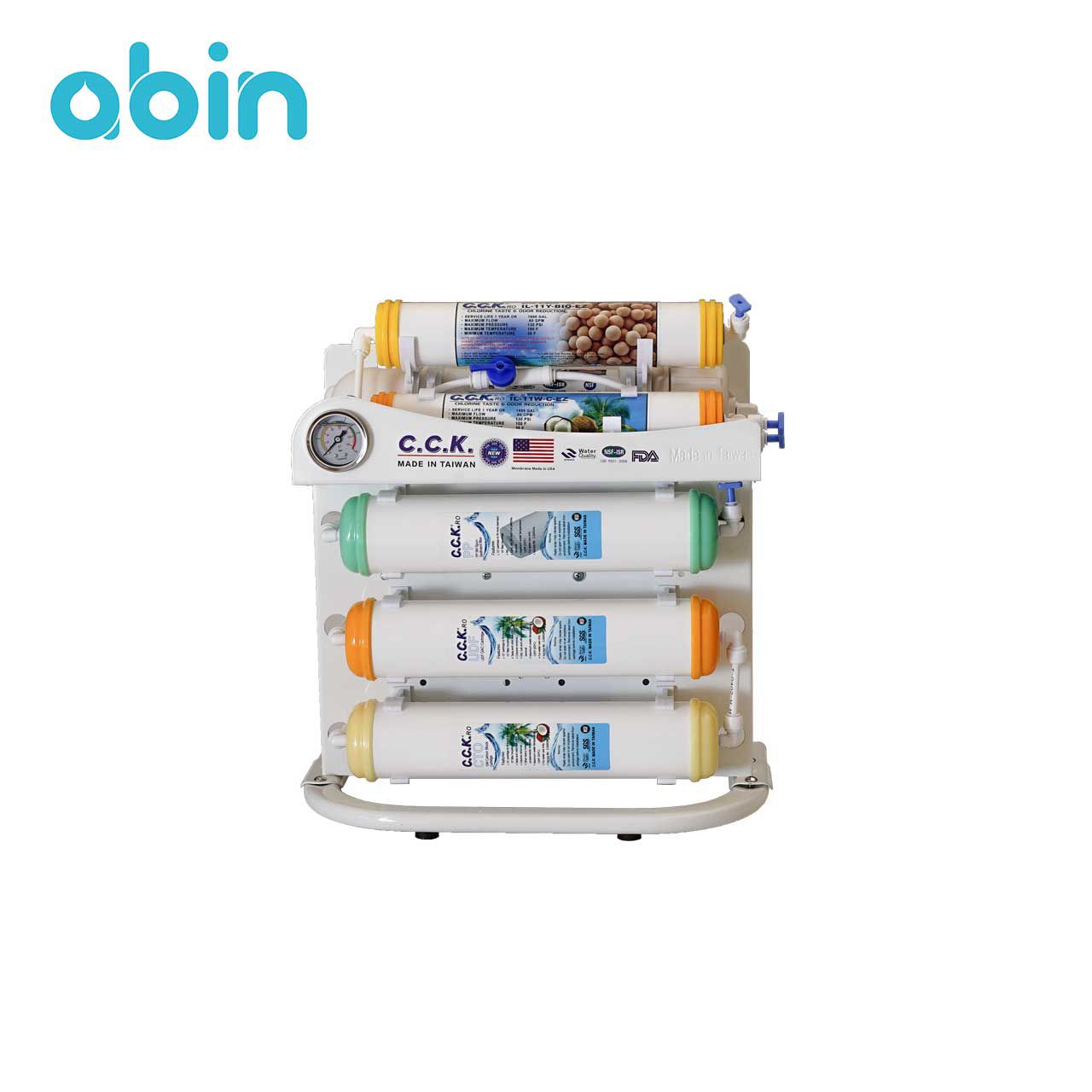 نما روبرو دستگاه تصفیه آب خانگی سی سی کا خطی مدل CCK 6S