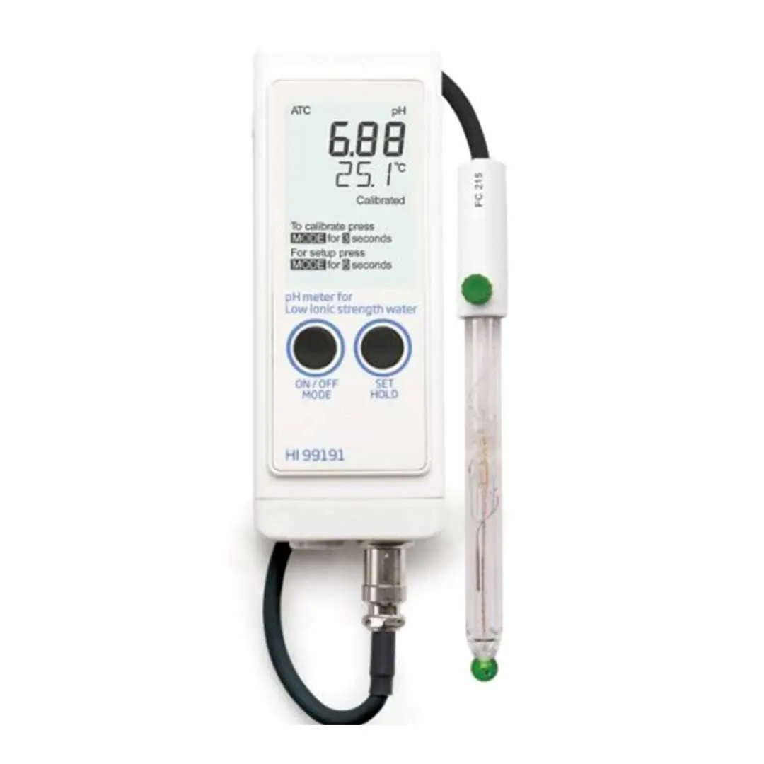 PH متر پرتابل هانا (HANNA) مدل HI99191 پراب و اطلاعات بلور شده برای حفظ مشخصات فنی