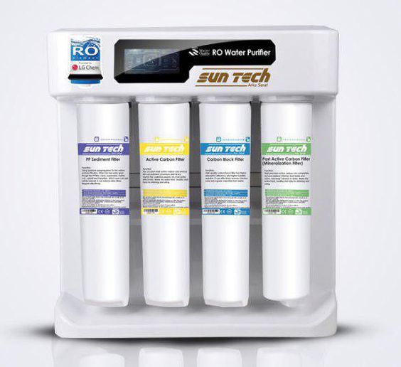 نمای جلو دستگاه تصفیه آب خانگی سانتک (Sun Tech)
