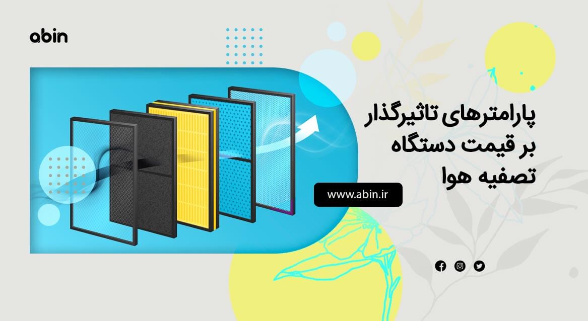 پارامترهای تاثیرگذار در قیمت دستگاه تصفیه هوا در سایت آبین