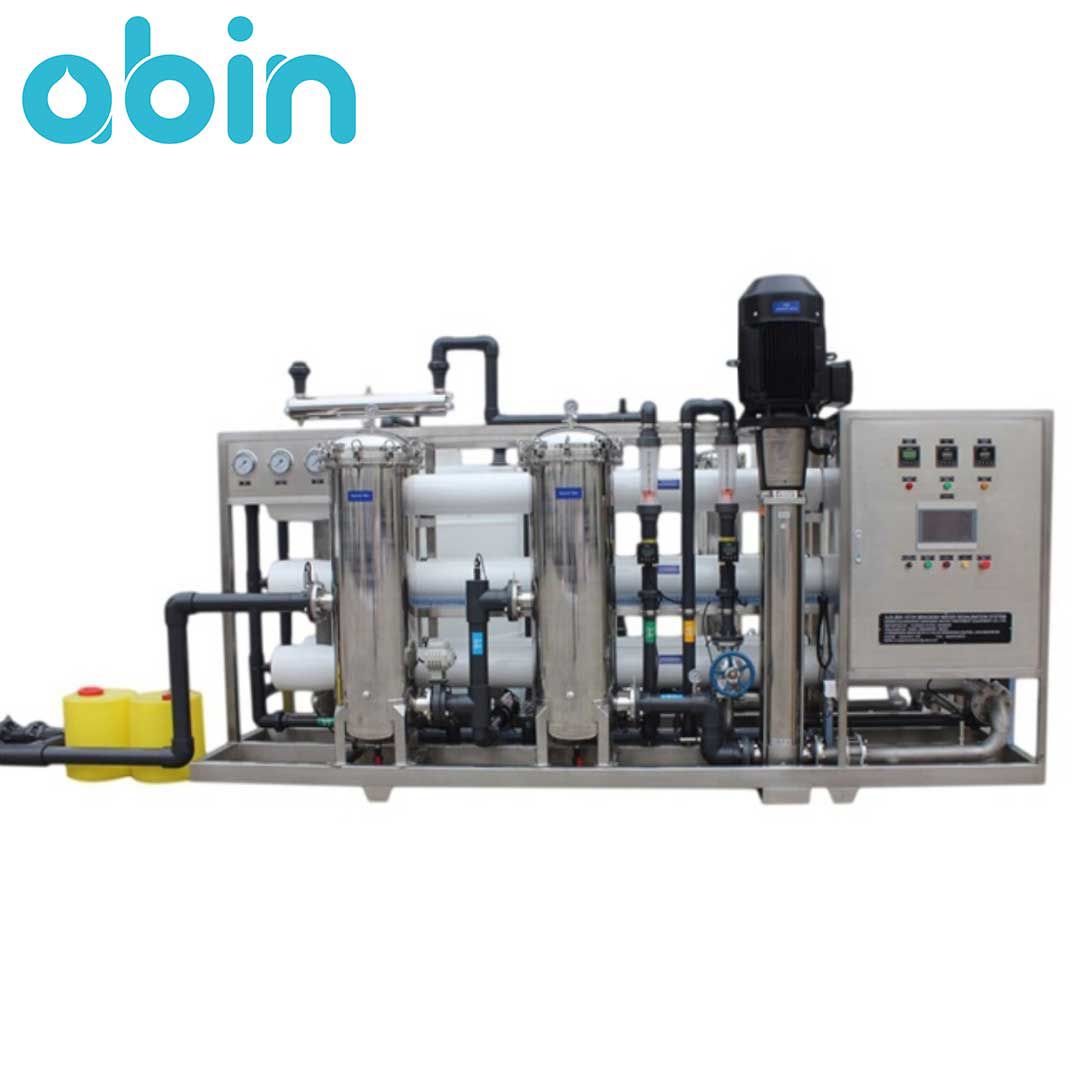 وجه روبرو دستگاه تصفیه آب صنعتی RO با ظرفیت 200 متر مکعب