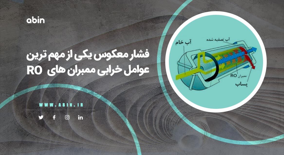فشار معکوس یکی از مهم ترین عوامل خرابی ممبران های RO تصویر نمادین