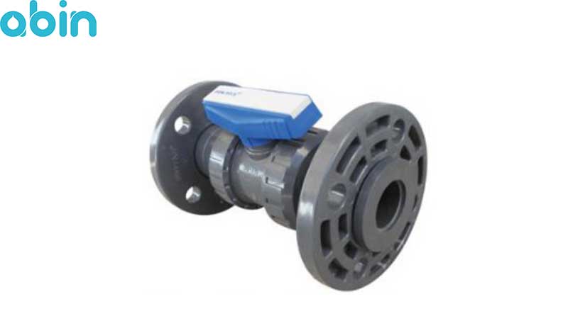 شیر توپی بین فلنچی UPVC پیمتاش