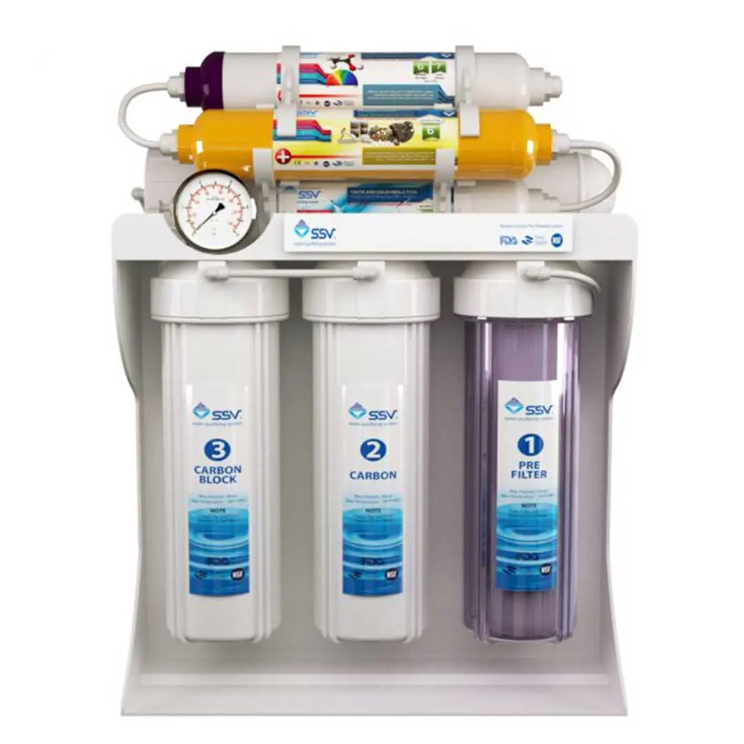 نمای جلویی دستگاه تصفیه آب خانگی اس اس وی (SSV) مدل SuperPro X700