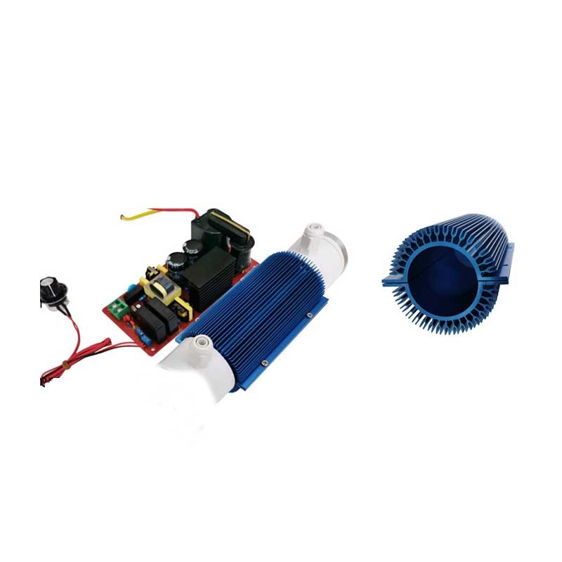 منبع تغذیه قابل تنظیم و لوله ازن ژنراتور 10G/H برند SUNDON مدل BW-FFT10G کنار لوله