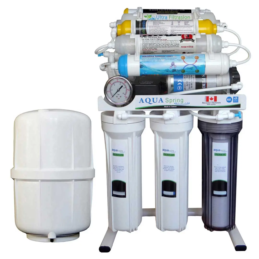دستگاه تصفیه آب خانگی آکوآ اسپرینگ (Aqua Spring) مدل RO - NF2800 با مخزن