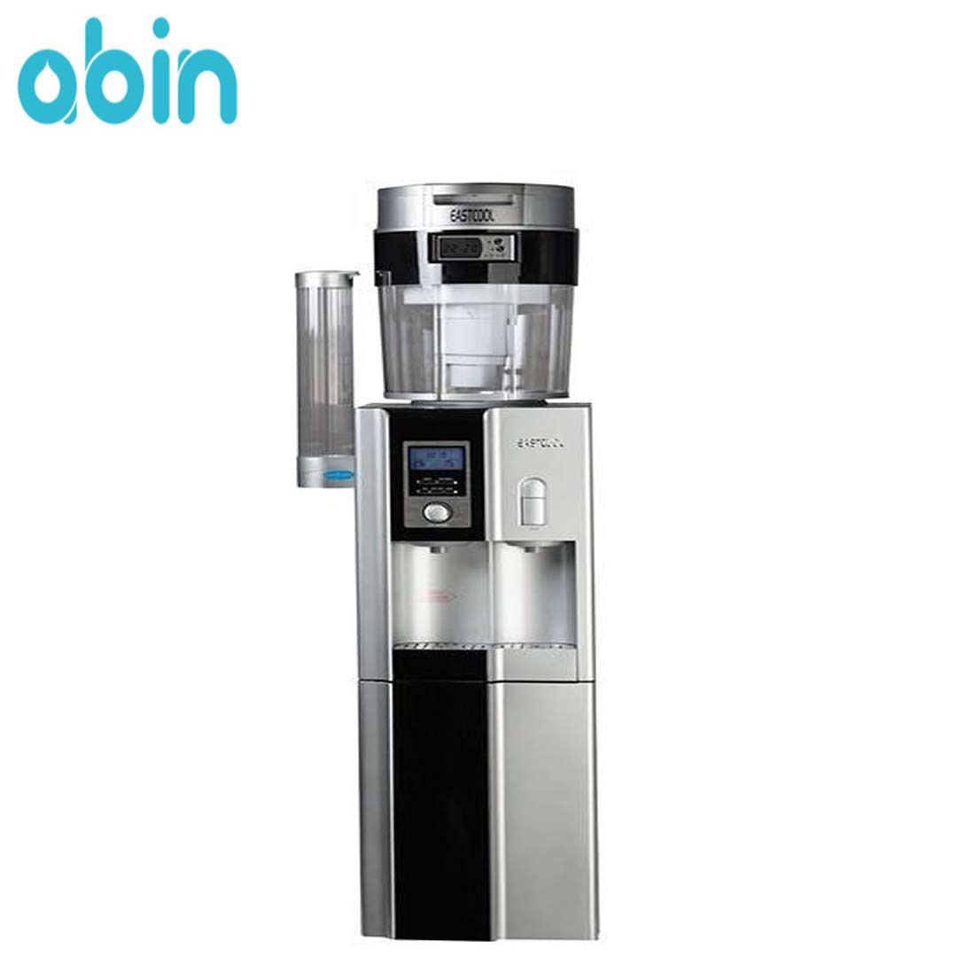 وجه روبرو آبسردکن حرفه ای ایستکول مدل TM-RK 216 D به همراه محفظه آب