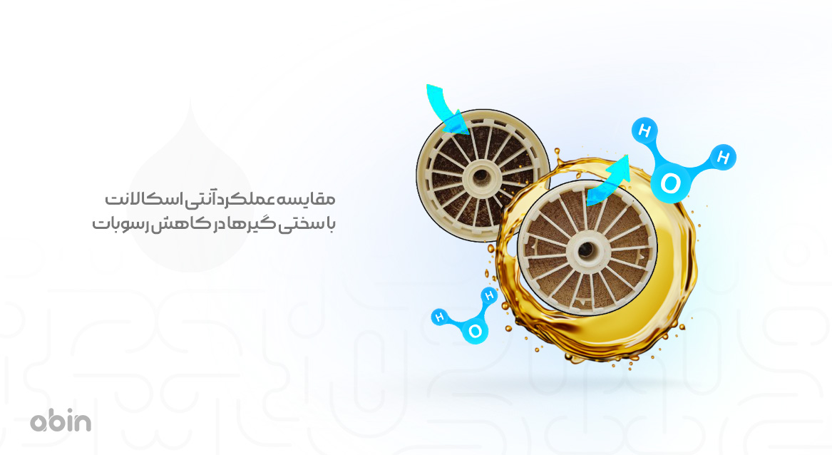 تصویر نمادین مقایسه عملکرد آنتی اسکالانت با سختی گیرها در کاهش رسوبات