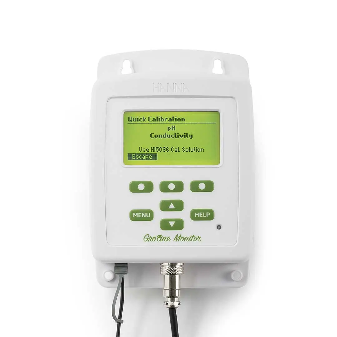 کالیبراسیون مانیتور PH و EC هیدروپونیک برند هانا (HANNA) مدل HI981420
