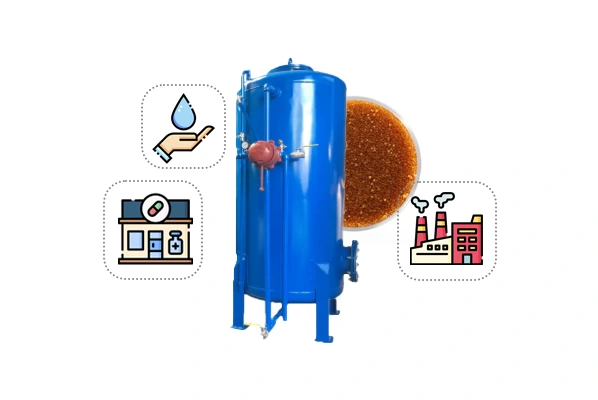 فیلتر رزینی صنعتی فلزی