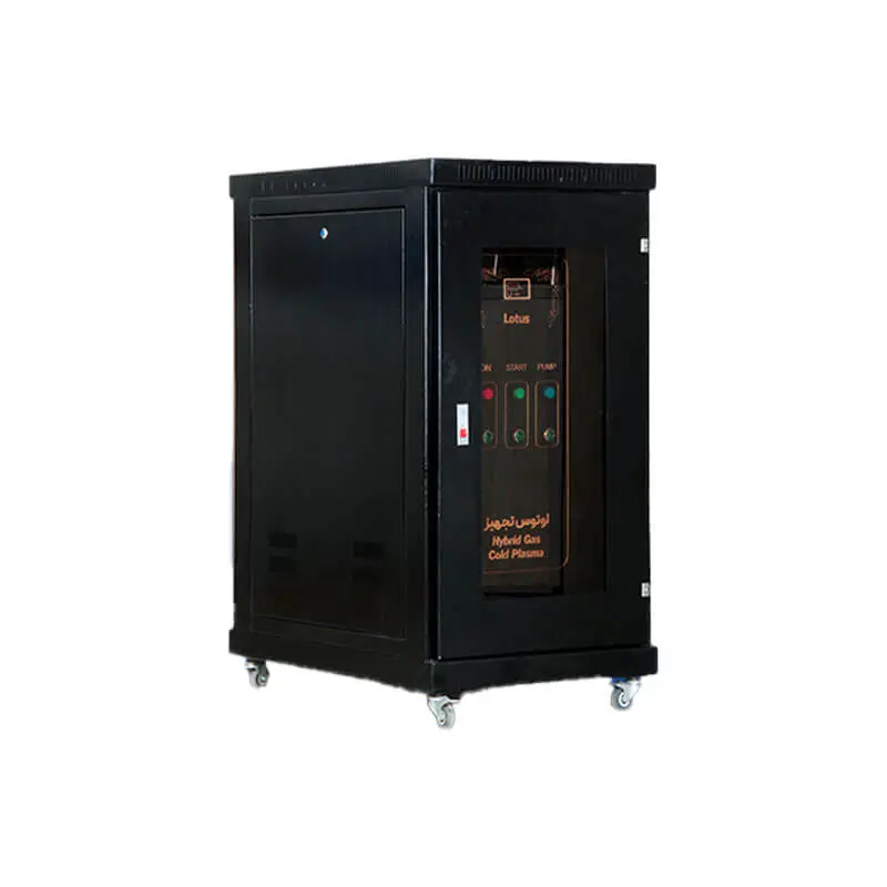دستگاه ازن ژنراتور صنعتی لوتوس تجهیز کاسپین (Lotus) مدل LT-100 نمای جانبی