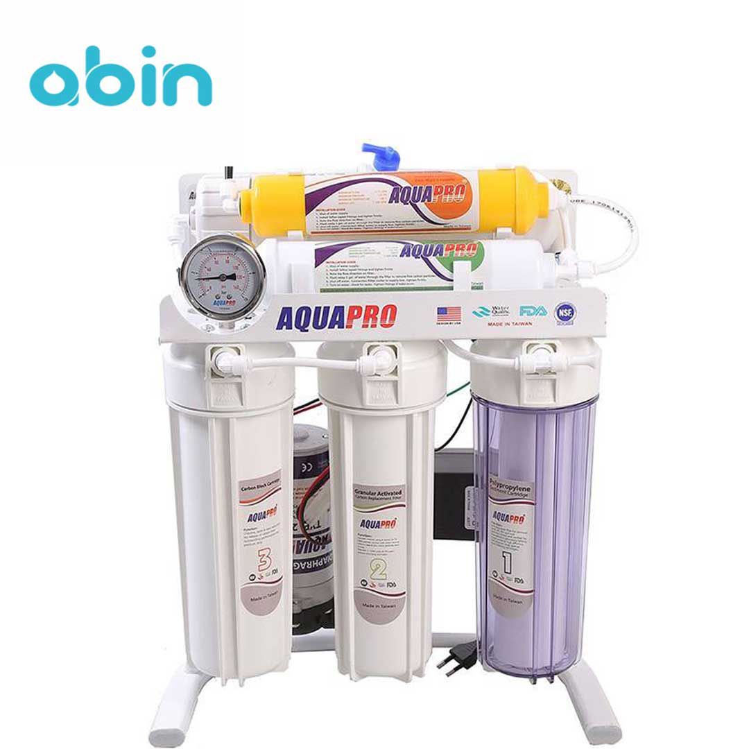 نما روبرو دستگاه تصفیه آب خانگی آکوا پرو (AQUA PRO) مدل RO6-67S1