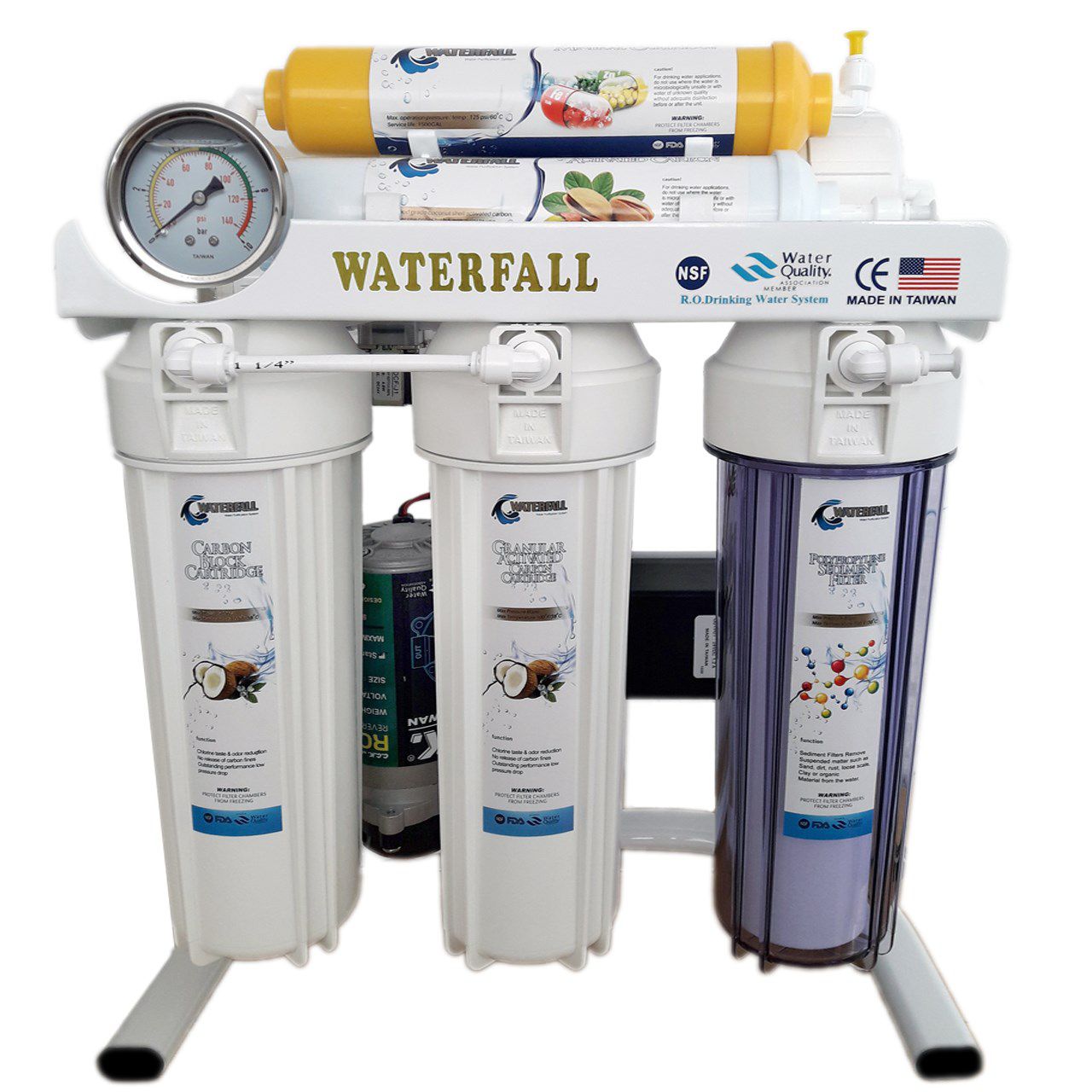 نما روبرو دستگاه تصفیه آب خانگی واترفال مدل نیاگارا (Waterfall Niagara)