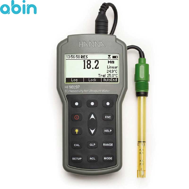 EC و TDS متر پرتابل هانا مدل HI98197